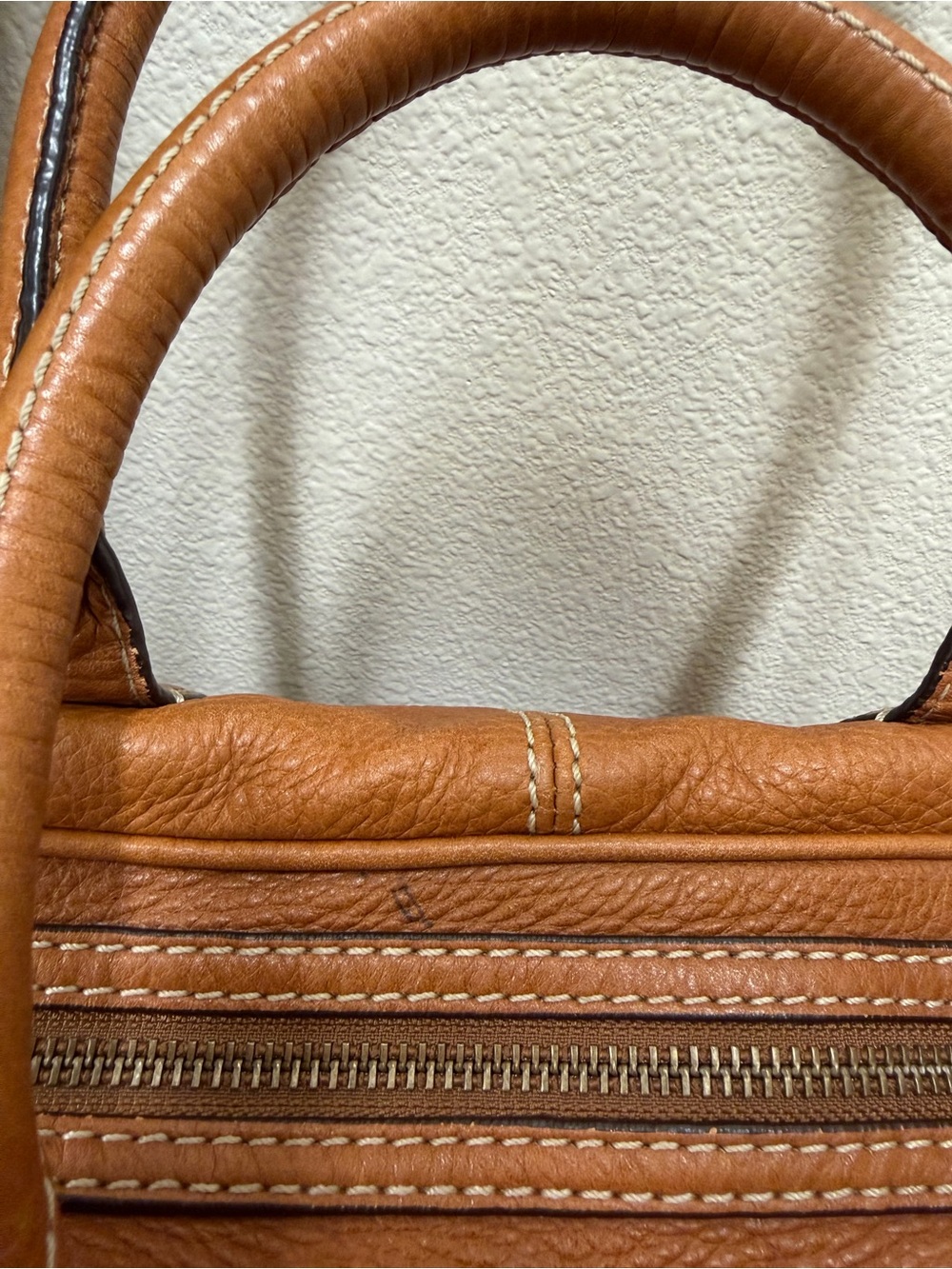MARC BY MARC JACOBS Aline Cognac Brown Leather Satchel - Picture 13 of 16